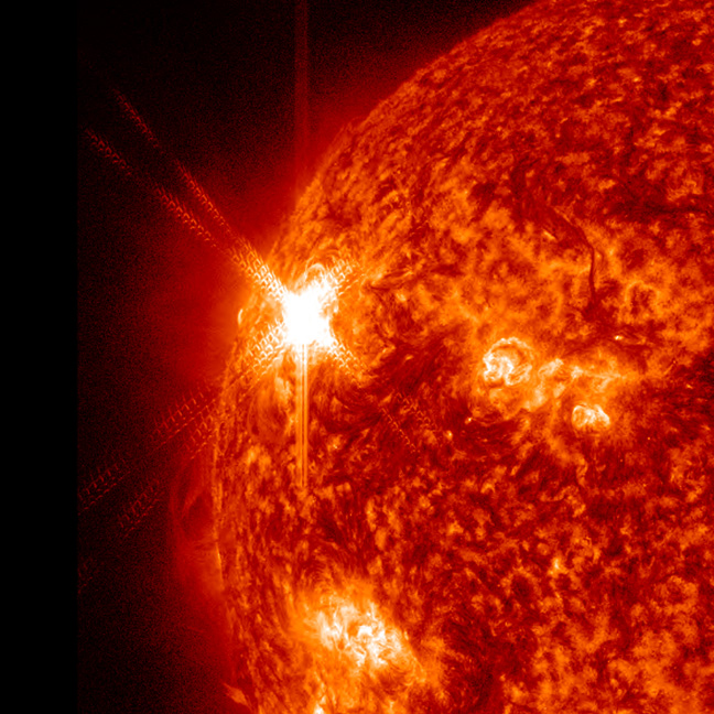 Giant Sunspot Unleashes Massive Solar Flare